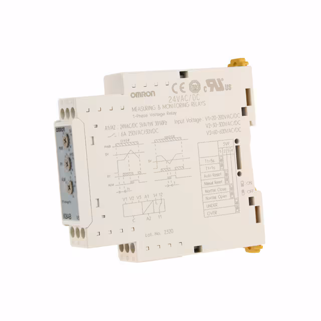 K8AB-VS3 24VAC/DC Omron Automation and Safety Moniteur - Sortie relais